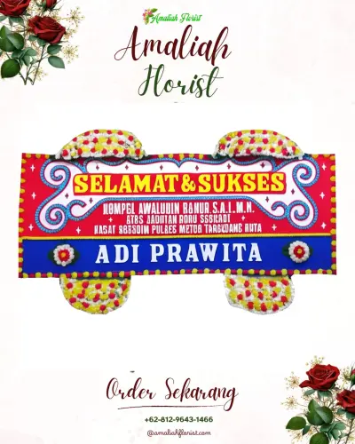 Karangan Bunga Ucapan Selamat di Akedotilou
